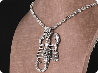 Mysterious Death Scorpion Stainless Steel Men Pendant