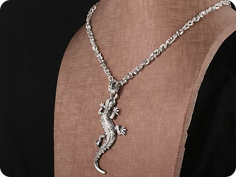 Legendary Flame Lizard Stainless Steel Men Pendant