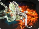 Legendary Flame Lizard Stainless Steel Men Pendant