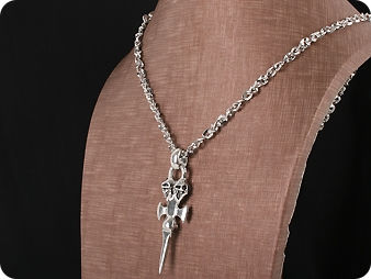 Mysterious Spears Of Death Stainless Steel Men Pendant