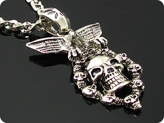Mysterious The Gates Of Hell Solid Steel Men Pendant