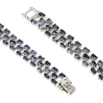 Bracelet Iolite Bleu Violet