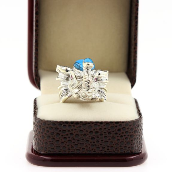 Turquoise & Ruby RING