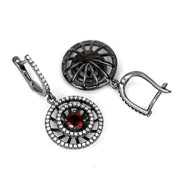 Boucles d'oreille Grenat