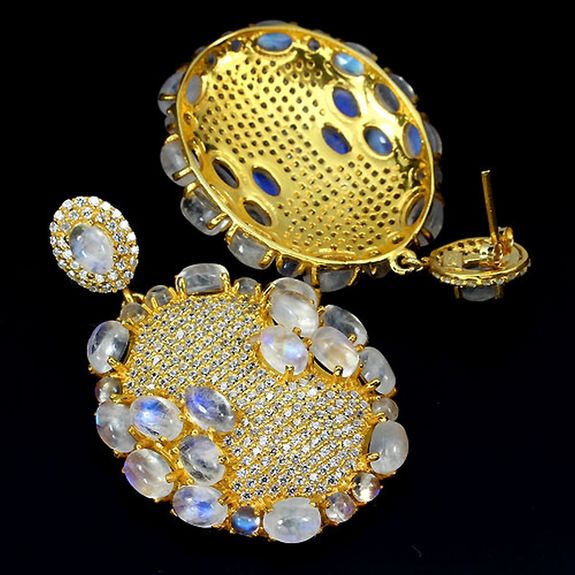 Boucles d'oreille Pierre de Lune