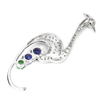 Iolite, Emerald, Tanzanite, Ruby PENDANT