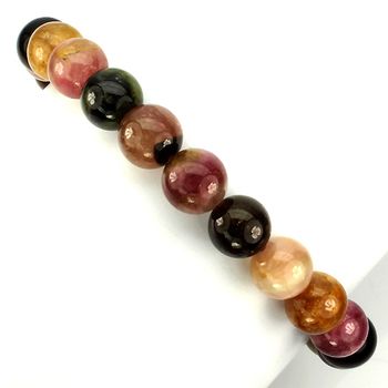 BRACELET TOURMALINE  MULTICOLORES