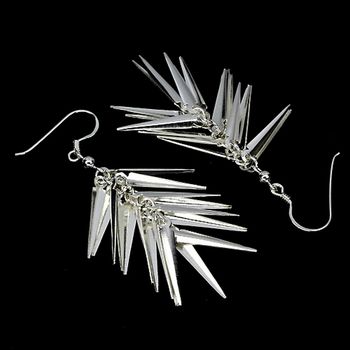 Boucles d'oreille en forme de feuilles