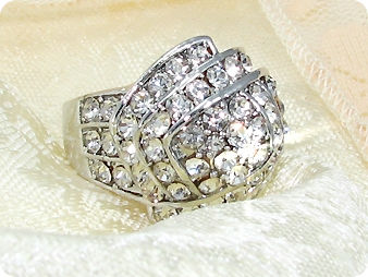 White Gold Round Brilliant Cut Created Diamond Ring