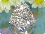White Gold Round Brilliant Cut Created Diamond Ring