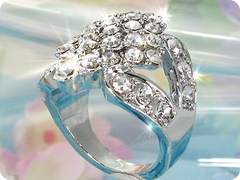 White Gold Round Brilliant Cut Created Diamond Ring