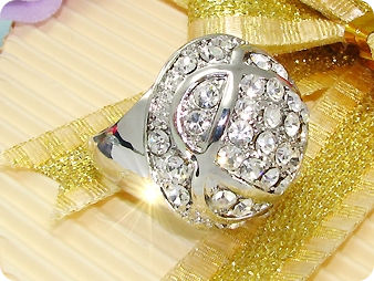 White Gold Round Brilliant Cut Created Diamond Ring