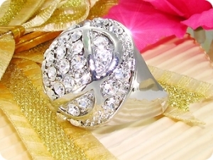 White Gold Round Brilliant Cut Created Diamond Ring