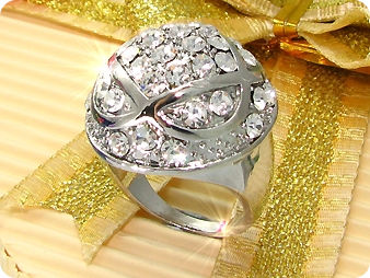 White Gold Round Brilliant Cut Created Diamond Ring