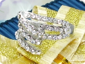 White Gold Round Brilliant Cut Created Diamond Ring