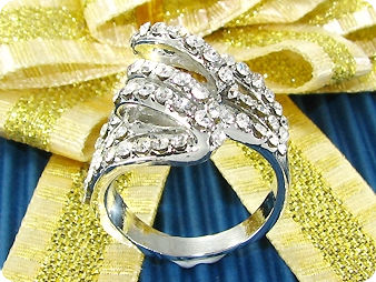 White Gold Round Brilliant Cut Created Diamond Ring