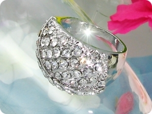 57x3 mm Created Diamond Ring