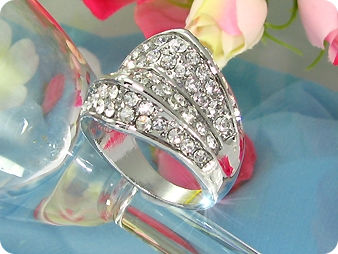 White Gold Round Brilliant Cut Created Diamond Ring