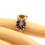 Citrine Garnet RING