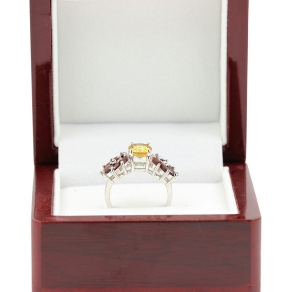Citrine Garnet RING