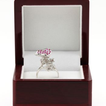 RUBY BUTTERFLY RING