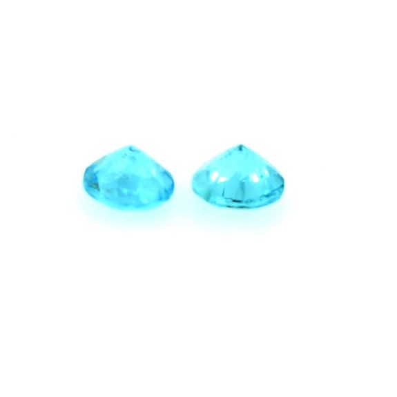 0.34 cts 2 APATITE PARAIBA VERT BLEU . IF