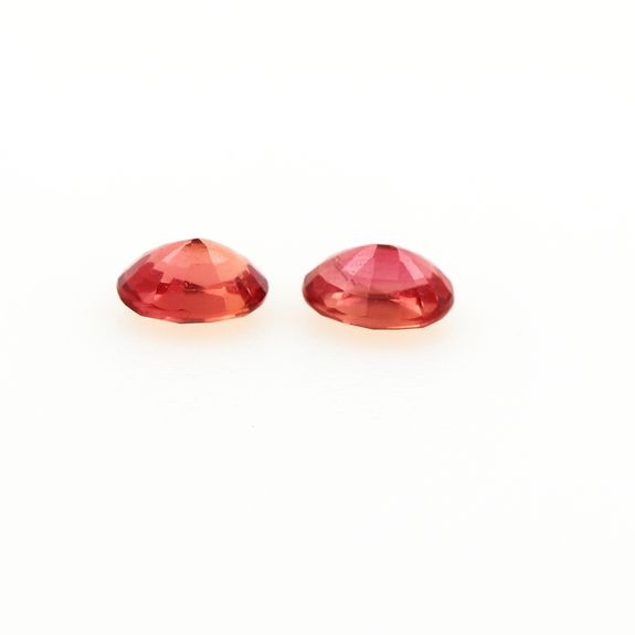 0.47 cts LOT DE 2 SAPHIR ORANGE .IF