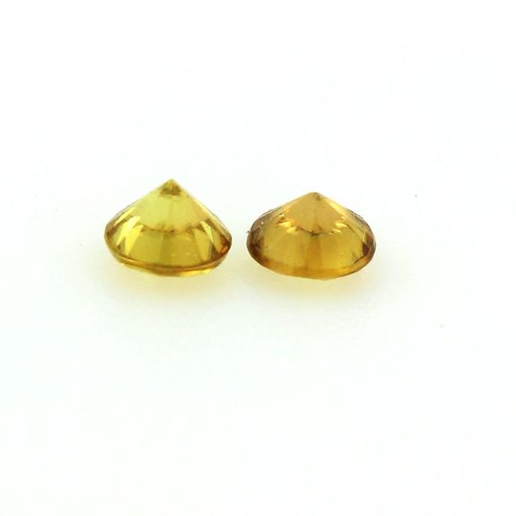0.36CT. 2 pcs YELLOW SPHENE . IF