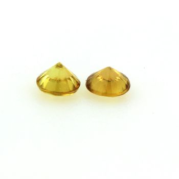 0.36CT. 2 pcs YELLOW SPHENE . IF