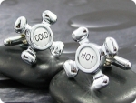 Hot & Cold Water Tag Cufflink