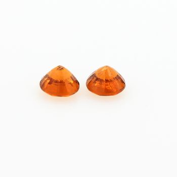 0.58 cts 2 GRENAT SPESSARTITE ORANGE. IF