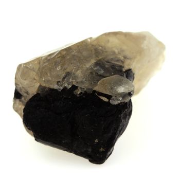 86,15 cts TOURMALINE & QUARTZ CRYSTAL