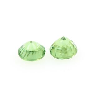 0.40 cts LOT DE 2 GRENAT DEMANTOIDE . IF