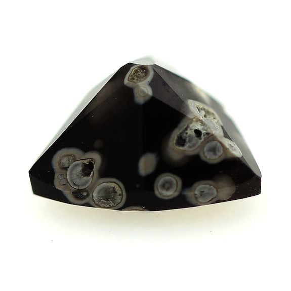 1.88 cts OBSIDIENNE FLOCONS DE NEIGE