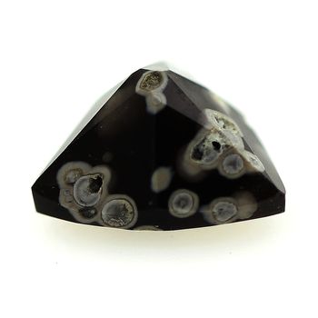 1.88 cts OBSIDIENNE FLOCONS DE NEIGE