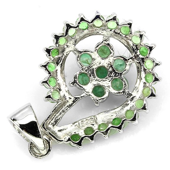 Emerald & Tsavorite Garnet PENDANT