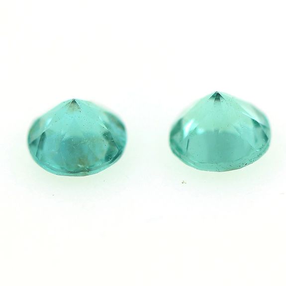 0.39CT. 2 pcs GREEN BLUE APATITE . VVS