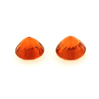 0.54 cts 2 GRENAT SPESSARTITE ORANGE. IF