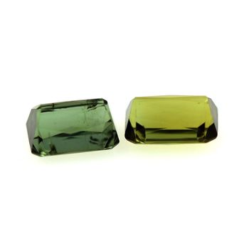 2.35 cts LOT DE 2 TOURMALINE BLEU VERT . VS