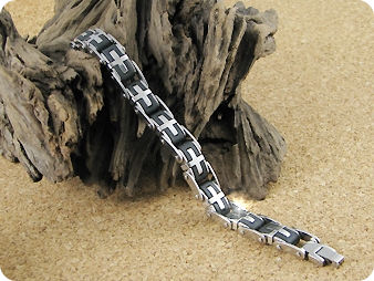 Cross Pattern Carving Men Bracelet