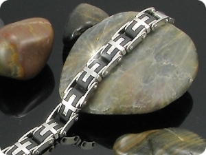 Cross Pattern Carving Men Bracelet