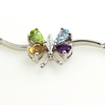 BRACELET AMETHYSTE CITRINE PERIDOT