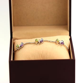 BRACELET AMETHYSTE CITRINE PERIDOT