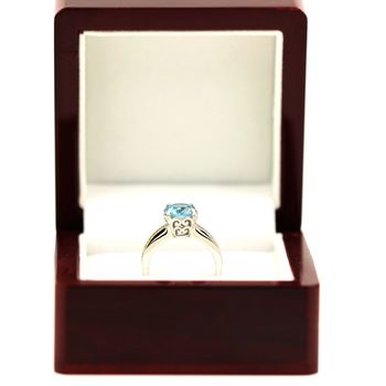 BLUE ZIRCON & YELLOW SAPPHIRE RING