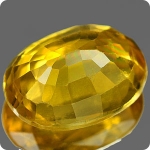 1.70 cts SAPHIR JAUNE ORANGE . VS1