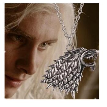 Pendentif Collier Game Of Thrones Stark Direwolf Song of ice