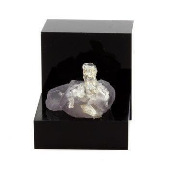 Purple Fluorite and Quartz.
