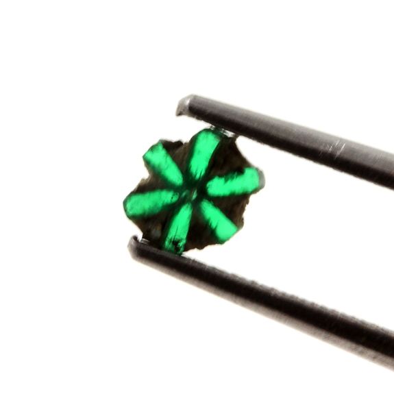 Emerald trapiche .0.16 ct.