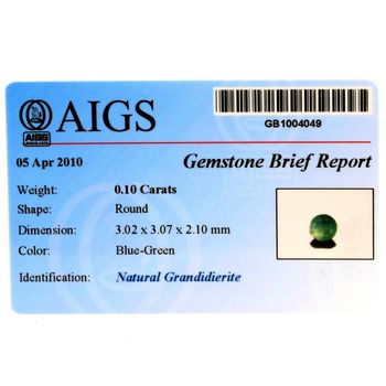 0,11 cts GRANDIDIERITE