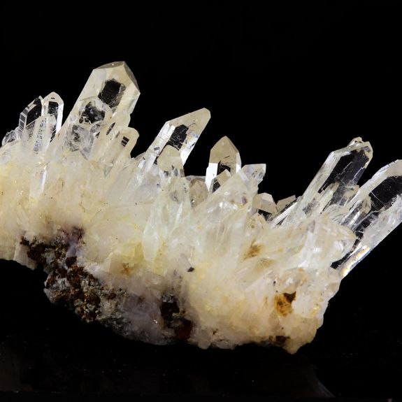 Quartz " cristal de roche " et Siderite. 79.7 ct.